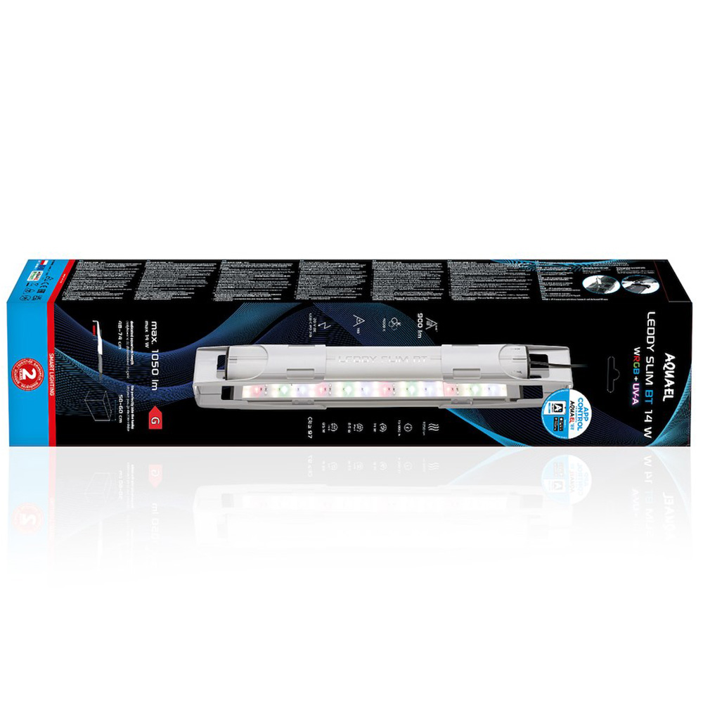 Aquael Leddy Slim BT 460 14W Biała Lampa LED WRGB+UV do Akwarium 40-60cm